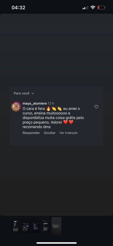 Resultado de aluno 1